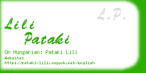 lili pataki business card